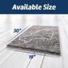imageMuddy Mat Paw Dog Door Embroidery Mat Super Absorbent Microfiber Indoor Outdoor mat for Muddy Paws NonSlip Washable Pet Rug Quick Dry Chenille Entryway Carpet Machine Washable  Grey 19x30Sit Dog