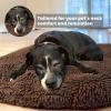 imageMuddy MatCloud K9 Bed for Dogs ampamp Cats Soft ampamp Relaxing Round Dog Bed Chenille Material Removable Cover Washable ampamp Dryer SafeGrey Medium35x35Chocolate Brown