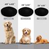 imageMuddy MatCloud K9 Bed for Dogs ampamp Cats Soft ampamp Relaxing Round Dog Bed Chenille Material Removable Cover Washable ampamp Dryer SafeGrey Medium35x35Black