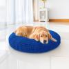 imageMuddy MatCloud K9 Bed for Dogs ampamp Cats Soft ampamp Relaxing Round Dog Bed Chenille Material Removable Cover Washable ampamp Dryer SafeGrey Medium35x35Navy Blue
