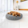 imageMuddy MatCloud K9 Bed for Dogs ampamp Cats Soft ampamp Relaxing Round Dog Bed Chenille Material Removable Cover Washable ampamp Dryer SafeGrey Medium35x35Grey