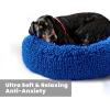 imageMuddy MatCloud K9 Bed for Dogs ampamp Cats Soft ampamp Relaxing Round Dog Bed Chenille Material Removable Cover Washable ampamp Dryer SafeGrey Medium35x35Navy Blue