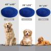 imageMuddy MatCloud K9 Bed for Dogs ampamp Cats Soft ampamp Relaxing Round Dog Bed Chenille Material Removable Cover Washable ampamp Dryer SafeGrey Medium35x35Navy Blue