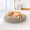 imageMuddy MatCloud K9 Bed for Dogs ampamp Cats Soft ampamp Relaxing Round Dog Bed Chenille Material Removable Cover Washable ampamp Dryer SafeGrey Medium35x35Beige