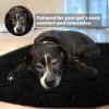 imageMuddy MatCloud K9 Bed for Dogs ampamp Cats Soft ampamp Relaxing Round Dog Bed Chenille Material Removable Cover Washable ampamp Dryer SafeGrey Medium35x35Black