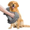 imageMuddy Mat Doggy Dryer Highly Absorbent Microfiber Washable Dog Shammy Quick Drying Towel Absorber Extra Soft Plush Wrap Chenille Bath Towels to Dry Soggy Large Pets ampamp Small Puppy  BeigeGrey