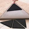 imageMuddy Mat Heavy Duty NonSlip Reusable Rug Corner Pads  DoubleSided Adhesive Pad for Corners and Sides on Hardwood Floors Area Rugs  Keep Your Rug in Place Pack of 4