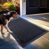 imageMuddy Mat Mesh QuickDry Door Mat  HeavyDuty Sand ampamp Dirt Trapper for Outdoor ampamp Indoor Use Ideal for Entrance Mudrooms Patios and Garages LowProfile NonSlip Washable  Blue 23quotx35quotx04quotBlack