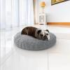 imageMuddy MatCloud K9 Bed for Dogs ampamp Cats Soft ampamp Relaxing Round Dog Bed Chenille Material Removable Cover Washable ampamp Dryer SafeGrey Medium35x35Grey