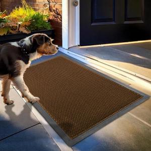imageMuddy Mat Mesh QuickDry Door Mat  HeavyDuty Sand ampamp Dirt Trapper for Outdoor ampamp Indoor Use Ideal for Entrance Mudrooms Patios and Garages LowProfile NonSlip Washable  Blue 23quotx35quotx04quotOrange