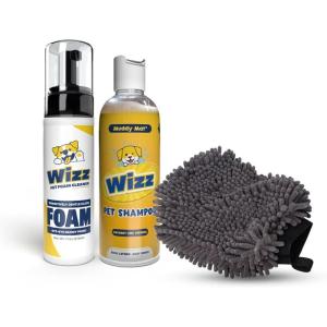imageMuddy Mat Wizz Paw Foam ampamp Grooming Mitt  Pet Shampoo  NoRinse Paw Cleaner for Dogs Large ampamp Small Aloe Vera ampamp Oatmeal Dog Shampoo for Itchy Skin Relief Smelly Dogs ampamp Sensitive Coats