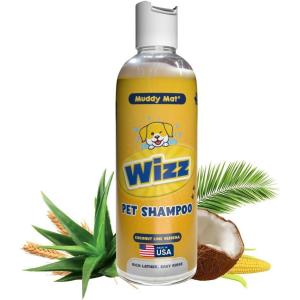 imageMuddy Mat Wizz Pet Shampoo for Dogs ampamp Cats  Aloe Vera ampamp Oatmeal Dog Shampoo for Itchy Skin Relief Smelly Dogs ampamp Sensitive Coats  Natural Alcohol ampamp Paraben Free  Puppy Shampoo 17 oz